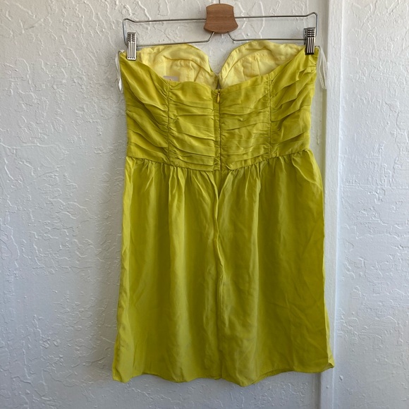 Zimmerman Ruched Bustier Dress in Yellow - Picture 4 of 7